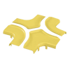 Tapa Para Accesorio de 4 Vías Horizontal FRFWC6X4LYL, Para Canaletas FiberRunner 6X4, Color Amarillo