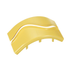 Tapa de Bajada Vertical Exterior de 90º, Para uso con Canaletas 6X4 FiberRunner, Color Amarillo