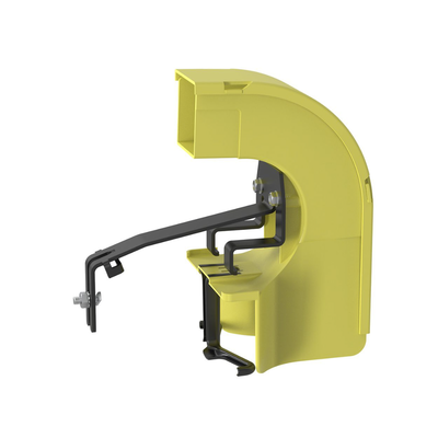 Bajada Para Canaleta FiberRunner, Uso con Medidas 4x4, 6X4, 12X4, o 24X12, Con Reducción a 2X2, Color Amarillo