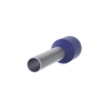 Ferrule Aislado PAN-TERM para Cable 14 AWG, Largo 12mm, DIN Color Azul. Paquete 500 Piezas