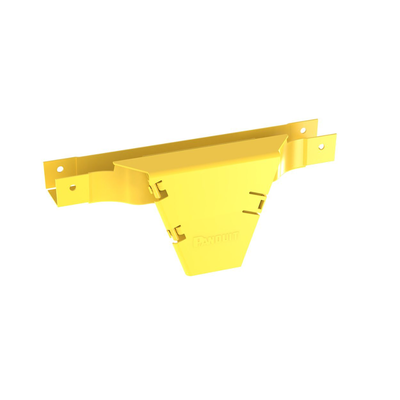 Accesorio en T con Conexión Horizontal y Bajada Vertical a 90º, Para Canaletas FiberRunner 2x2, Color Amarillo