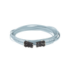 Jumper de Fibra Optica Multimodo 50/125 OM3, LC-LC Duplex, OFNR (Riser), Color Aqua, 7 Metros (22.97 Pies)