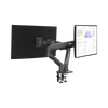 Montaje de Escritorio articulado para 2 monitores de 27-34 / Soporta hasta 16 kg por brazo/ Vesa 75 x 75 / 100 x 100 / Acero / Giro: 360°
