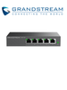 GRANDSTREAM GWN7700P - Switch PoE no administrable/ 5 puertos Gigabit 4 PoE 802.3af/at/ Presupuesto PoE 60W, hasta 30W por puerto/ Capacidad 10 Gbps/ Plug & Play sin configuración/ Sin ventilador/ Ideal telefonía IP, videovigilancia y APs