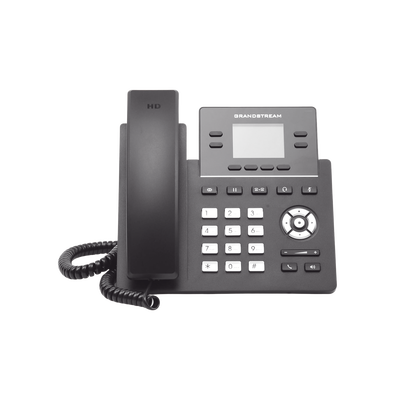 Teléfono IP Grado Operador, 4 líneas SIP con 2 cuentas, pantalla a color 2.4, PoE, codec Opus, IPV4/IPV6 con gestión en la nube GDMS