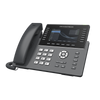 Teléfono IP Wi-Fi, Grado Operador, 14 líneas SIP con 6 cuentas, pantalla LCD 5, puertos Gigabit, Bluetooth, PoE, codec Opus, IPV4/IPV6 con gestión en la nube GDMS