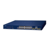 Switch Administrable PoE Capa 2 de 16 Puertos 10/100/1000 Mbps 802.3af/at, 4 Puertos SFP Gigabit, Hasta 240 W