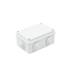 Caja de derivación de PVC Auto-extinguible con 6 entradas, tapa atornillada, 120 x 80 x 50 mm (4.74 x 3.15 x 1.97 in), Para Exterior (IP55)