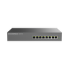Switch PoE+ Gigabit No Administrable / 8 puertos 10/100/1000 Mbps / 8 puertos PoE+ / hasta 145W