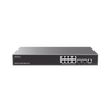 Switch Capa 3 PoE+ Administrable / 8 puertos 10/100/1000 Mbps + 2 Puertos SFP+ de 10 Gigabits / Hasta 120W / Compatible con GWN Cloud.