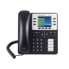 Teléfono IP Empresarial de 3 Líneas con 4 teclas de función, 8 teclas de extensión BLF y conferencia de 4 vías. PoE