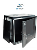 SBE TECH SBE-GNLPAR6UR - Gabinete de pared 6UR/ 600mm de ancho/ 450 mm de profundidad Puerta delantera de cristal templado/ Cerradura y llaves