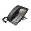 (H5 Color Negro) Teléfono IP Hotelero de gama alta, pantalla LCD de 3.5 pulgadas a color, 6 teclas programables para servicio rápido (Hotline), PoE