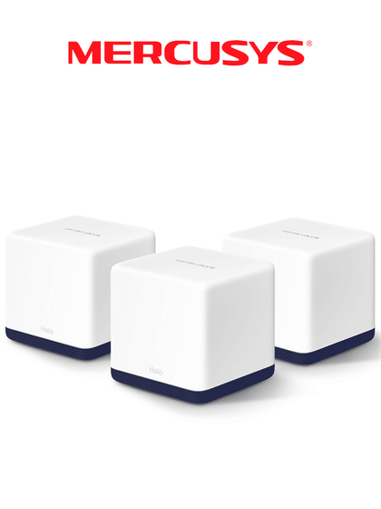 MERCUSYS - HALO H50G3-PACK / Sistema Wi-Fi Mesh para Todo el Hogar AC1900 / Paquete con 3 piezas TP9