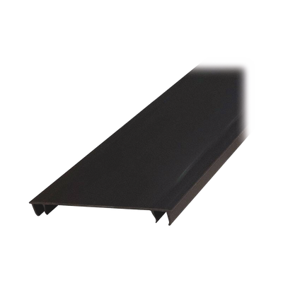 Tapa para Canaleta Ranurada Tipo H, de 55.1 mm de Ancho, 1828.8 mm de Largo, Color Negro