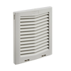 Rejilla de Escape Para Ventilador con Filtro HG, Protección IP54, Compatible con Ventiladores HF10 de 10 in, De Plástico, Color Gris Claro