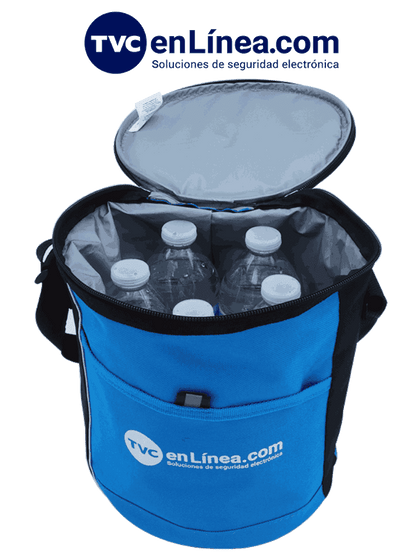 TVC HIELERATVC - Hielera Portatil/ Con logotipo de TVC/ Color Azul/ Impermeable/ Promocional/