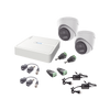 Kit HiLook Audio Bidireccional TurboHD 1080p / DVR 4 Canales / 2 Cámaras Turret (Exterior) con Bocina y Microfóno Integrado / 2 Fuentes de Poder / Accesorios