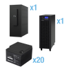 UPS Trifásico de 30 kVA/27 kW, Topología Online Doble Conversión, Voltaje de 208/220 Vca de L-L, Respaldo de 5 Minutos al 100% de Carga, Incluye Módulo y Banco de Baterías