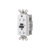 Contacto GFCI 20 A 125 V / Resistente a Intemperie / A prueba de manipulaciones / Color Blanco (Nema 5-20R) / Grado Industrial.