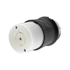 Conector Industrial con Bloqueo de Media Vuelta / 20 A 120/208 V CA / 4 Polos 5 Hilos / Color Blanco y Negro / Nema L21-20R/ Grado Industrial.