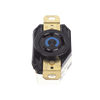 Receptáculo de Media Vuelta Industrial 30 A 250 V CA 2 Polos 3 Hilos (Nema L6-30R) Color Negro.