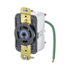 Receptáculo de Media Vuelta Industrial 30 A 120/208 V CA/ Nema L21-30R /Color Negro.