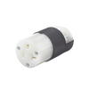 Conector Entrada Recta/ 20 A 125V/ 2 Polos 3 Hilos/ Nema 5-20 R/ Grado Industrial- Comercial / Color Negro-Blanco.