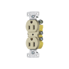 Contacto Duplex 15A 125V/ 2 Polos 3 Hilos / Cableado posterior y lateral / Nema 5-15R / Color Marfil.