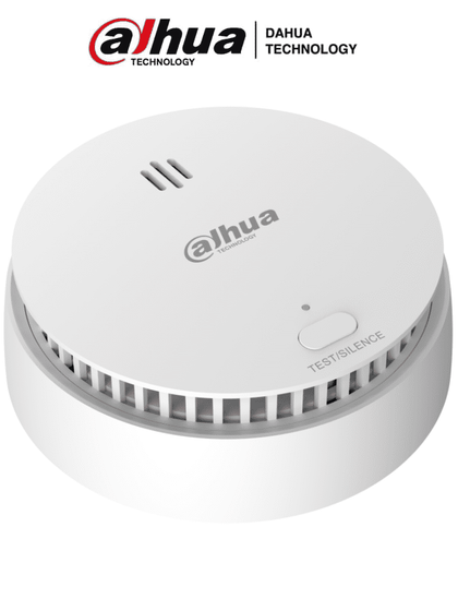 DAHUA DHI-HY-SA21A-W2 - Detector de Humo Inalámbrico / Sensor Fotoeléctrico de Doble Cámara / Sirena Interna de 85dB / Función de Prueba y Silenciar / Alarma Visual y Sonora / Indicador Led / AlarmasDahua AD