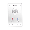 Intercomunicador IP, 2 líneas SIP, 2 relevadores con 2 botónes para llamada, anti-vandálico, IP65 e IK10, PoE
