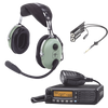 Kit Radio Movil Aéreo Icom con Auricular David Clark para Aviación General