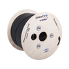 Carrete de 1 km de Fibra Óptica Drop, Interior/Exterior G.657A2 Monomodo de 2 hilos (bifibra), Diseñada para Fusionarse, Dieléctrica, Forro Negro , (No Soporta Conectores Mecánicos)