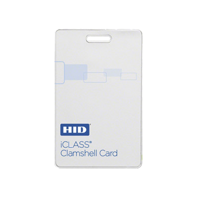 Tarjeta iClass Clamshell (Gruesa) / 2 k memoria / Programada a 26 bits Aleatoriamente/ Garantía de por Vida
