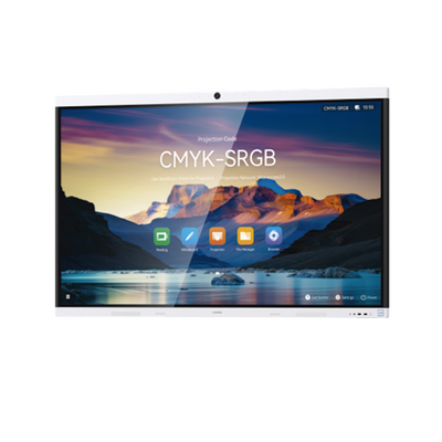 HUAWEI IdeaHub B3, Pantalla interactiva para Colaboración Inteligente, 65, 4K UHD, Harmony, Wi-Fi 6, Seguimiento de Voz, BYOM, Administración desde la Nube Gratis, blanco Jade
