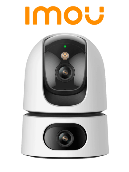 IMOU Ranger Dual IPC-S2XN-6M0WED - Cámara IP WiFi Dual de 6MP tiene un lente fijo y un lente PT de 3MP cada uno, visión nocturna de 15m, audio bidireccional con micrófono y altavoz integrados, e IA LoNuevo CONGIMOU1 MCI1