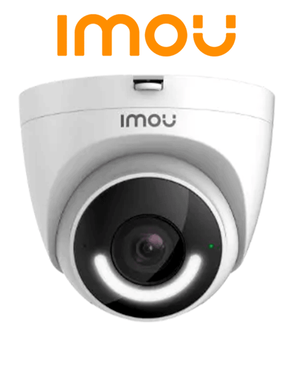 IMOU Turret IPC-T26EN-0280B-imou - Cámara IP Domo WiFi de 2MP con disuasión activa, sirena integrada, LED de alta potencia, micrófono, audio bidireccional, detección de humanos, IR 30m, IP67 y ranura MicroSD. CONGIMOU1