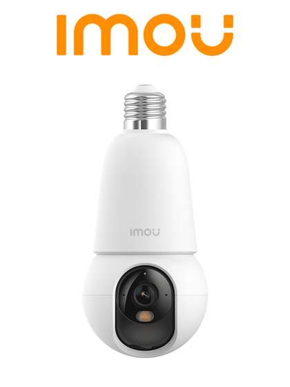 IMOU BulbCam 5MP IPC-K6C-5H1WEB-E27-imou- Cámara de 5Megapixeles/ Disuasión activa/ Modo privacidad/ Detección de humanos & Vehículos/ Audio bidireccional/ Full Color/ Smart tracking No incluye Foco CONGIMOU1 MCI1