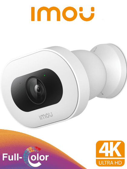 IMOU KNIGHT 4K IPC-F88FIN - Cámara IP Bullet WiFi 4K de 8MP, con IA, Full Color, lente de 2.8mm, 107° H, WiFi 6.0, audio bidireccional, sirena, luz integrada y detección avanzada. CONGIMOU1 MCI2