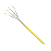 Bobina de Cable Blindado S/FTP Categoría 6A, Uso Industrial con Resistencia al Aceite, Rayos UV y Abrasión, Multifilar (Flexible), Color Amarillo, Bobina de 500m