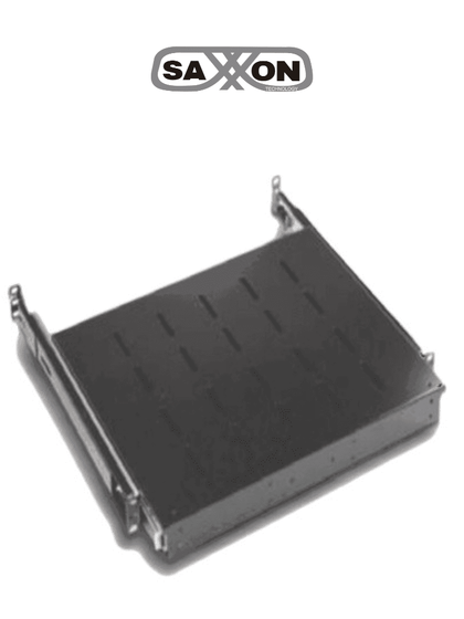 SAXXON 70033501- Charola para gabinete/ Deslizable para teclado/ Color negro/ Medidas 44.0 cm de ancho x 35.0 cm de profundidad 1UR