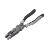 Pinza Híbrida con Ponchadora de 8. Pela Cable Sólido de 10-14 AWG y Cable Trenzado de 12-16 AWG