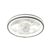 Ventilador de Techo con Luminario LED de 110 V CA 50/60 Hz / 88 W /4500 Lm / 6500 - 4 000 - 2 700 K /3 Tonos de Luz / 500 mm / 6 Velocidades / Dimeable /Color Blanco y Gris.