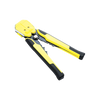 Pinza multifuncional Pelacables, con terminal de pestaña, prensado automático de color amarillo.