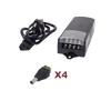 Kit con fuente EPCOM con salida de 12 Vcc a 5 Amper con 4 salidas / Incluye conectores JR52