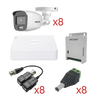 KIT TurboHD con Audio 1080p / DVR 8 Canales 1080p lite / 8 Cámaras Bala (exterior 2.8 mm) / Transceptores / Conectores / Fuente de Poder / AUDIO POR COAXITRON