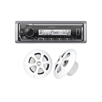 Kit de estéreo con Bluetooth KMR-M332BT | más Par de bocinas KFC-1613MRW