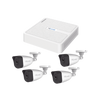 Kit IP 4 Megapixel / NVR de 4 Canales con 4 Puertos PoE / 4 Cámaras IP Bala para Exterior