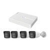 Kit IP 2 Megapixel / NVR de 8 Canales con 8 Puertos PoE / 4 Cámaras IP Bala para Exterior / Micrófono Integrado