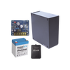 Kit con fuente PLB2 con salida de 12 Vcc a 2.5 Amper, incluye transformador y batería de 12 V a 5.5 Amper